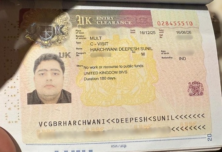 Deepesh Harchwani Visa
